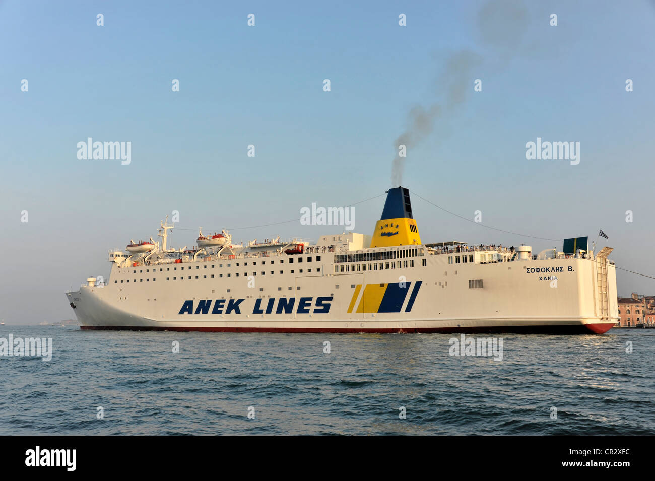 Ferry, Anek Lines Sophocles V., built in 1990, 192m, 1500 passengers ...