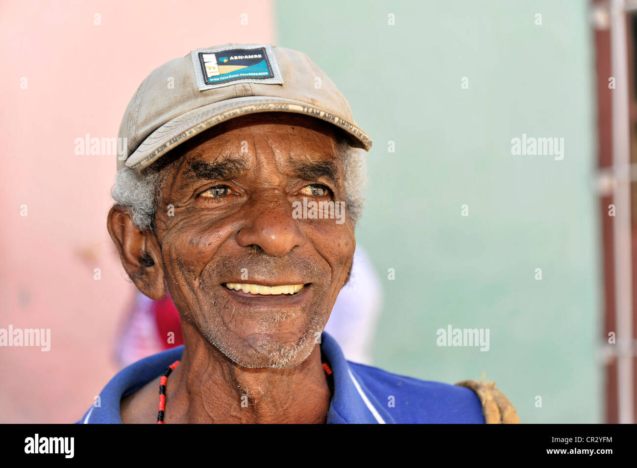 Cuban man, portrait, Trinidad, Cuba, Greater Antilles, Caribbean, Central America, America Stock Photo