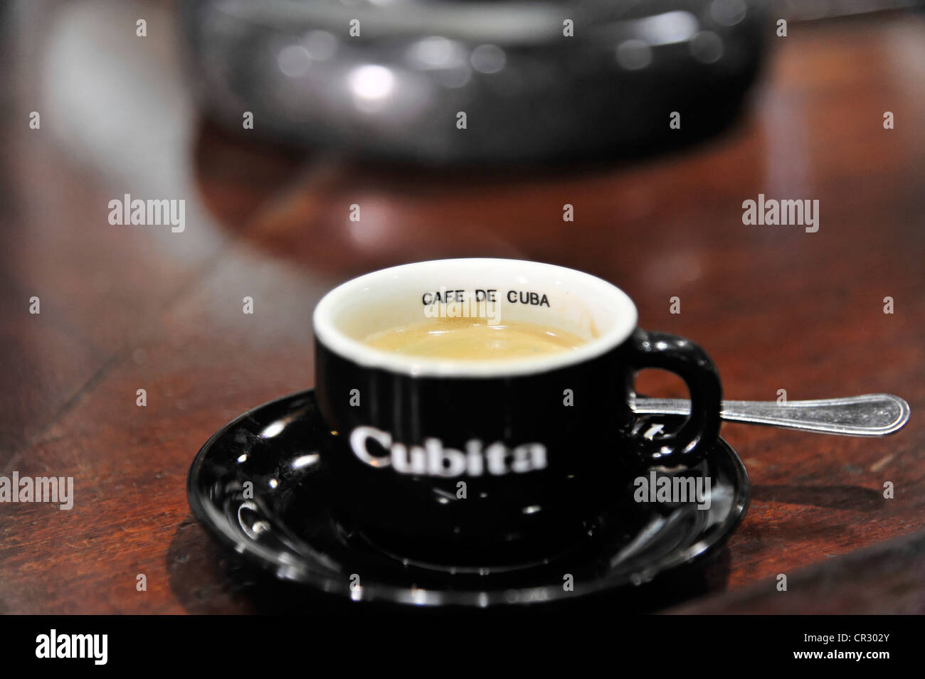 Espresso Cubita, small cup of coffee, tourist shop, town centre of Havana,  Centro Habana, Cuba, Greater Antilles, Caribbean Stock Photo - Alamy