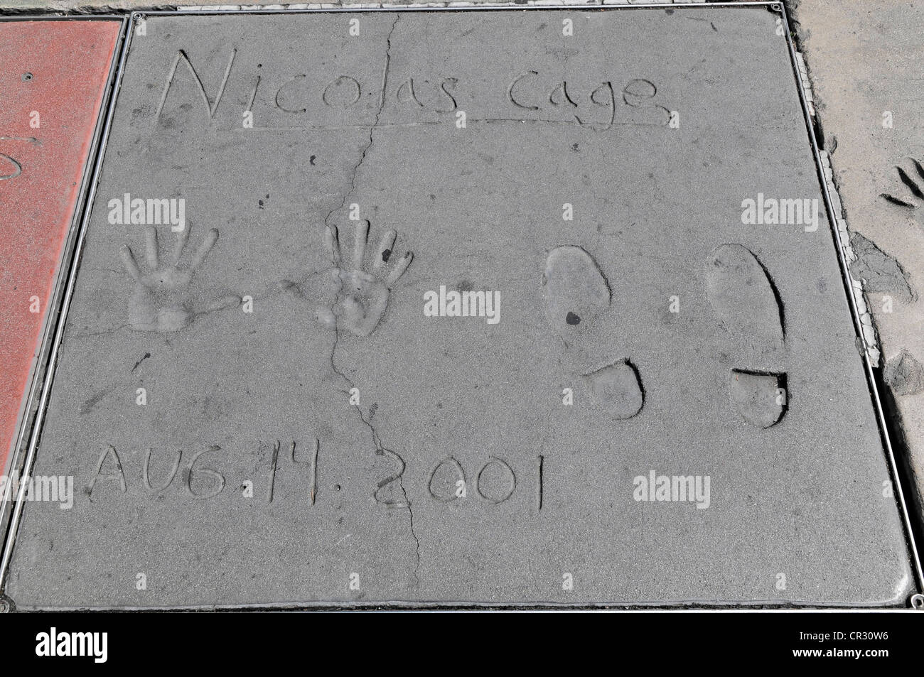 Handprints hollywood hires stock photography and images Alamy