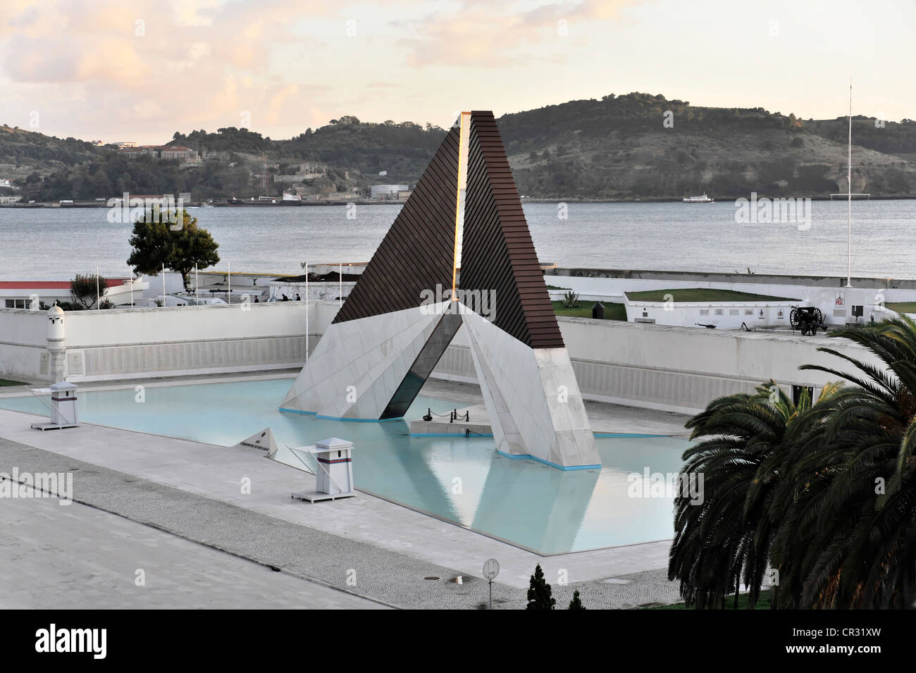 Monumento aos Combatentes da Guerra do Ultramar, Belem War Memorial, Belem district, Lisbon, Lisboa, Portugal, Europe Stock Photo