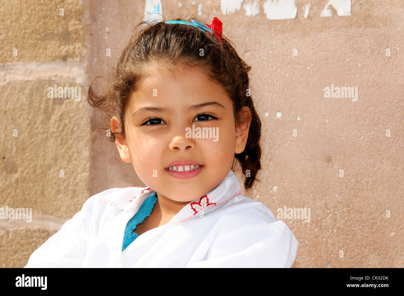 Young Moroccan girl, portrait, Essaouira, Morocco, Africa Stock Photo
