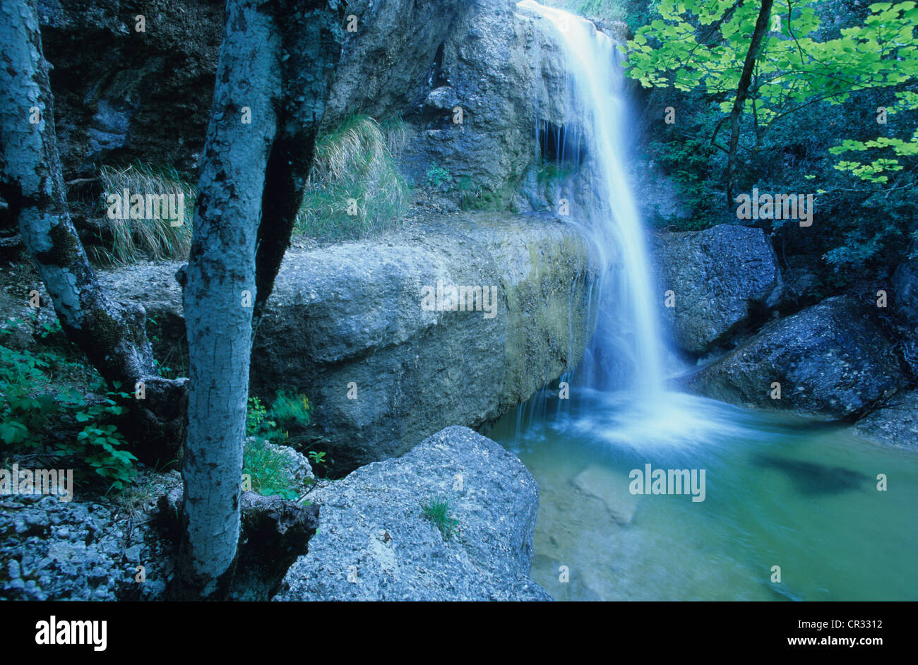 France, Var, Sainte Baume, waterfall Stock Photo - Alamy