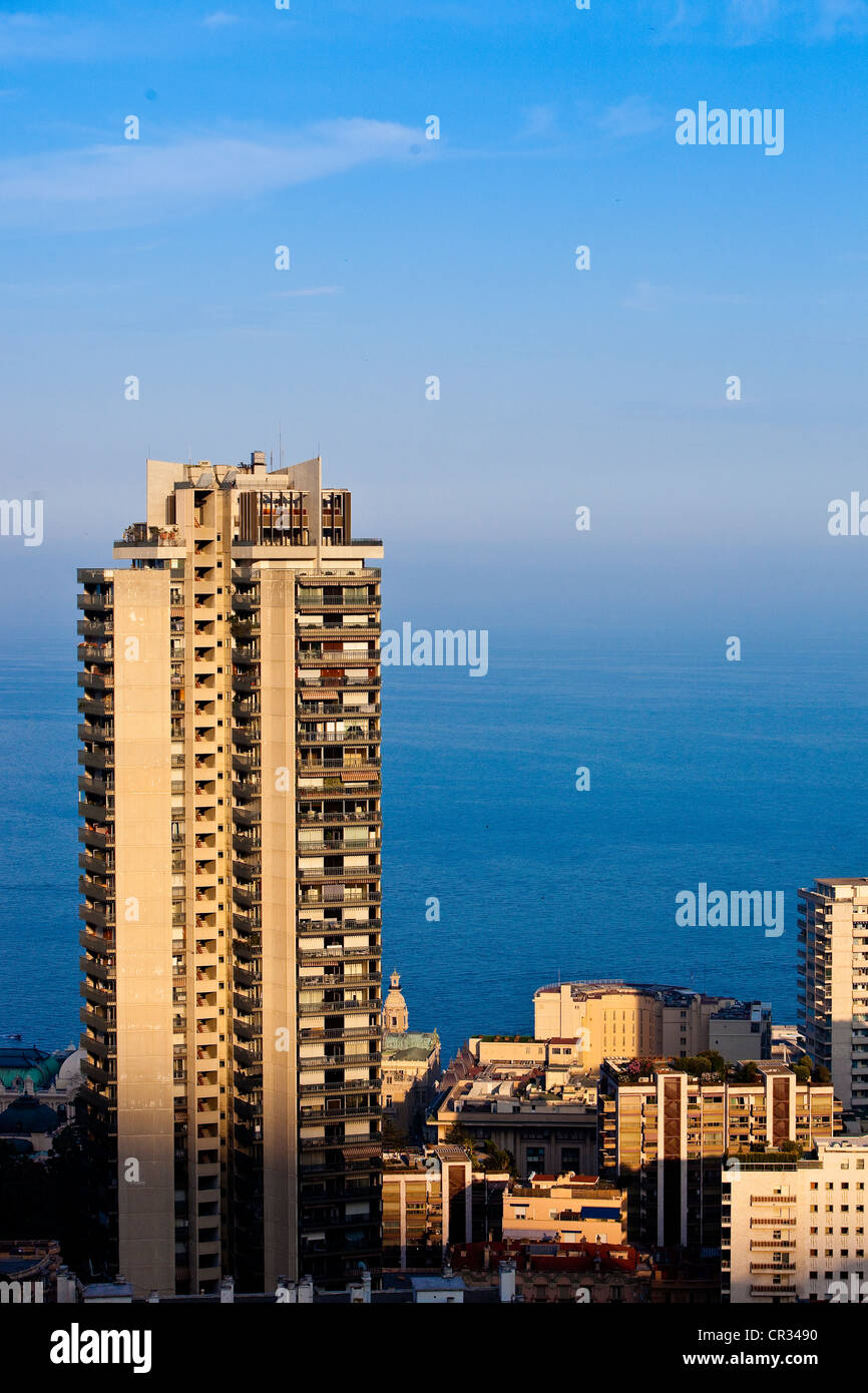 Principality of Monaco, Monaco, skyscrapper Stock Photo
