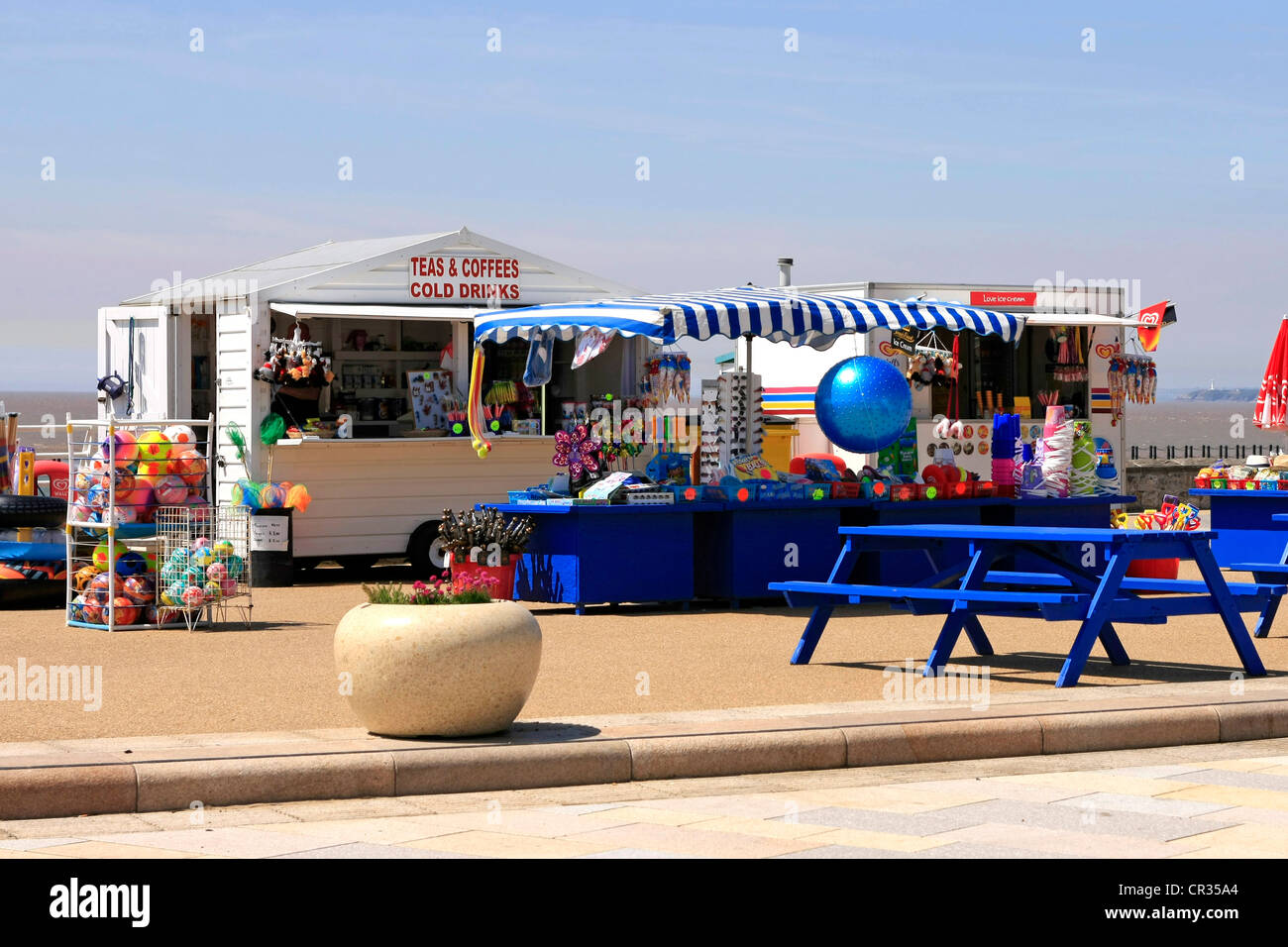 Seaside Cafe and Ice Cream Parlour on Weston Super Mare's seafront