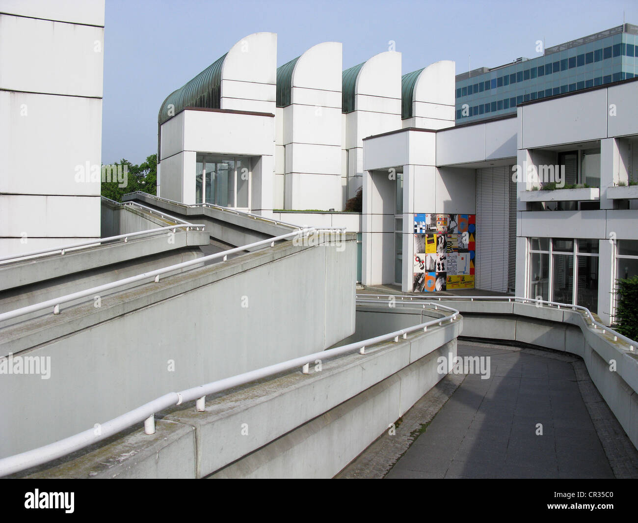 BERLIN, GERMANY. The Bauhaus Archive building, designed by Walter Gropius, one of the founders of the Bauhaus movement. Stock Photo