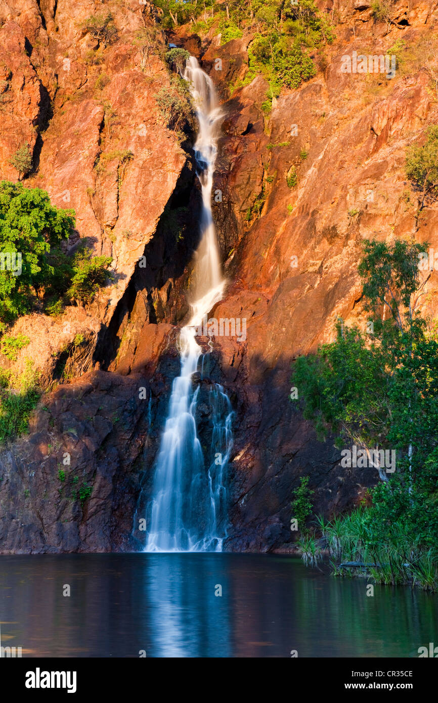 Wangi Falls at sunset, detail, Litchfield National Park, Northern Territory, Australia Stock Photo