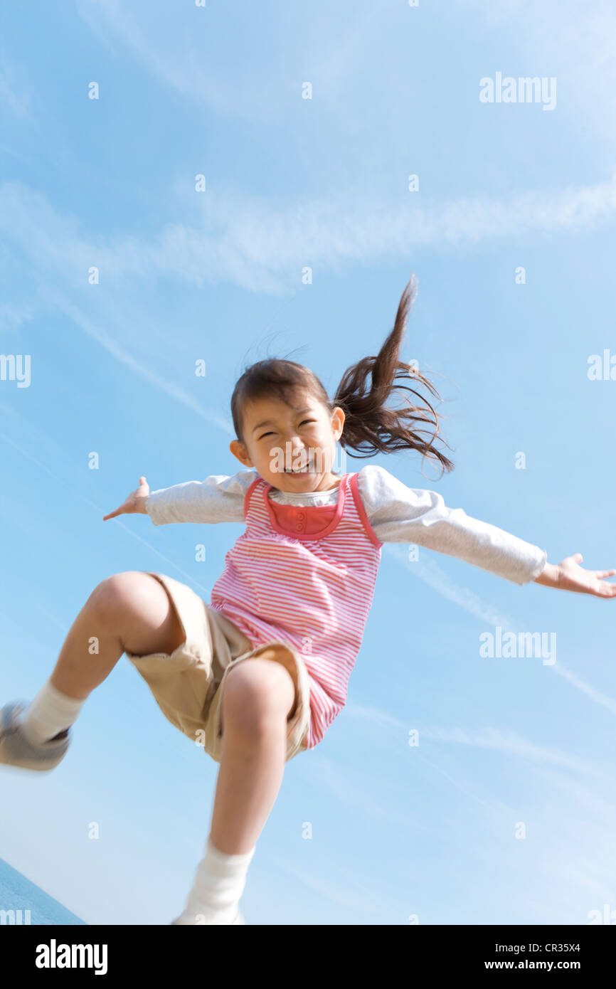 Child jumping japanese hi-res stock photography and images - Alamy