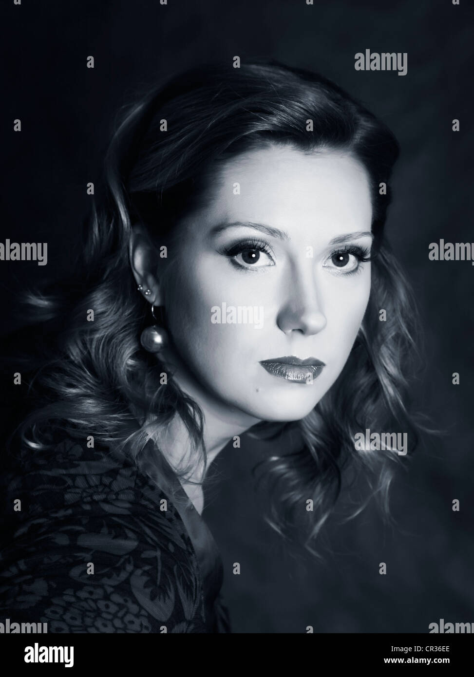 Portrait of the beautiful woman in studio Stock Photo - Alamy