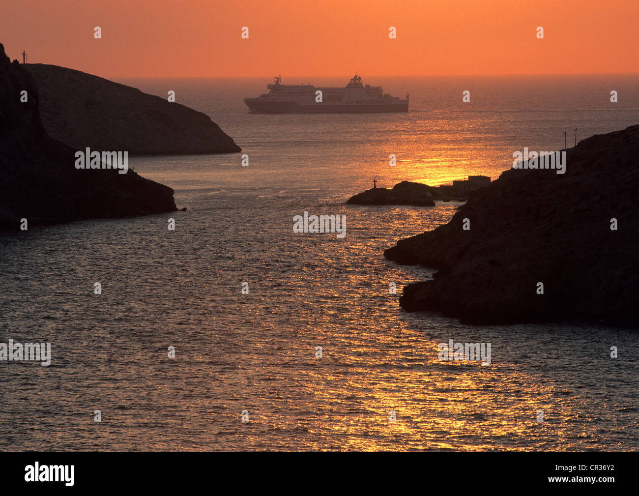 France, Bouches du Rhone, Marseille, european capital of culture 2013, les Goudes, Cap Croisette, ile de Maire (Maire's Island) Stock Photo