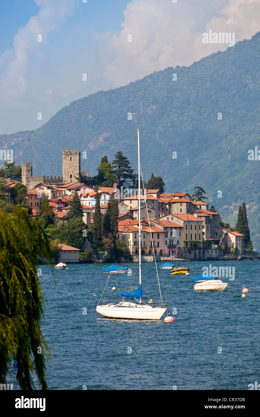 Italy, Lombardy, Lake Como, Rezzonico village Stock Photo