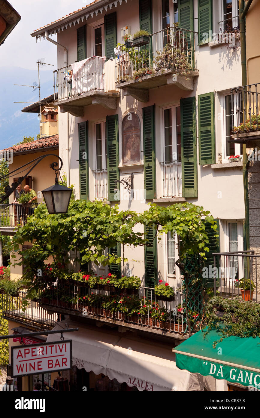 Italy, Lombardy, Lake Como, the village of Bellagio Stock Photo