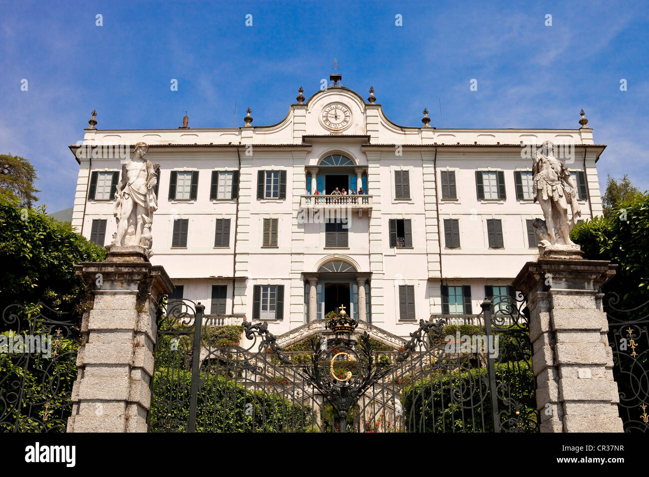 Italy, Lombardy, Lake Como, Tremezzo, Villa Carlotta, built in 1690 by the Milanese banker Giorgio Clerici II now belongs to Stock Photo