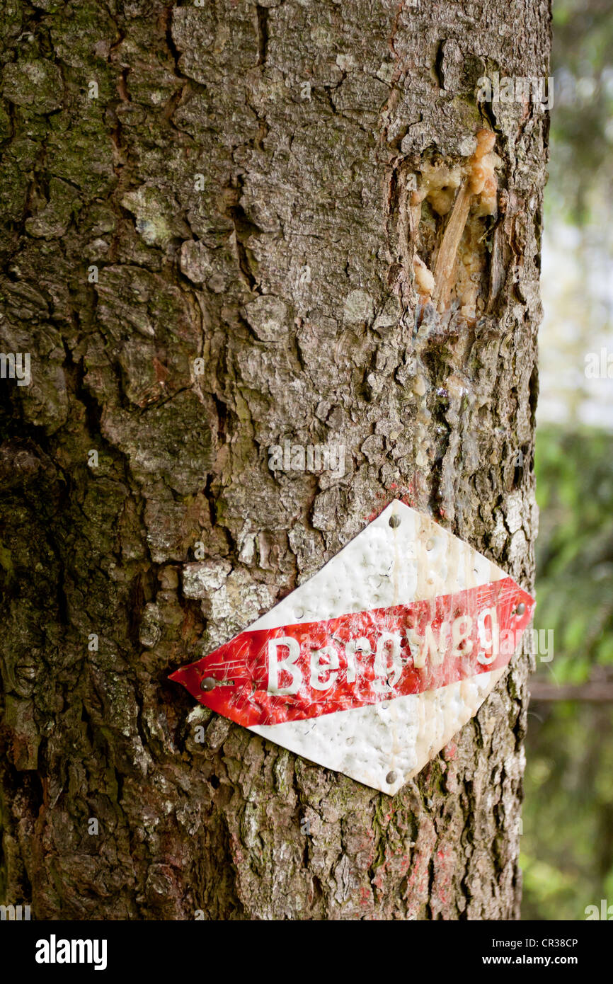 Bergweg sign hi-res stock photography and images - Alamy