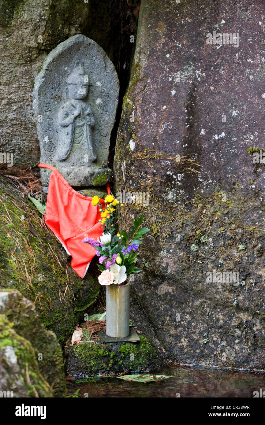 Japan, Honshu Island, Chubu Region, Takayama, Hida no Sato open air museum, a little temple Stock Photo