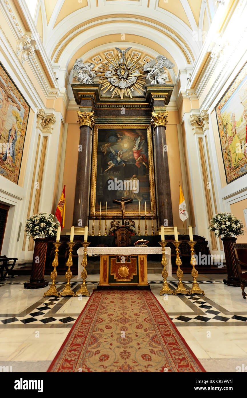 Interior, Catedral de las Fuerzas Armadas cathedral, Madrid, Spain, Europe Stock Photo