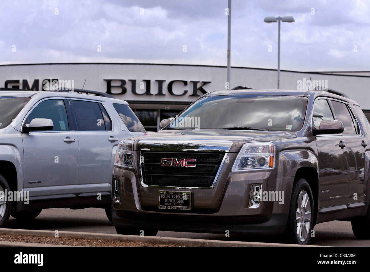 New GMC, Buick car sales lot - California USA Stock Photo
