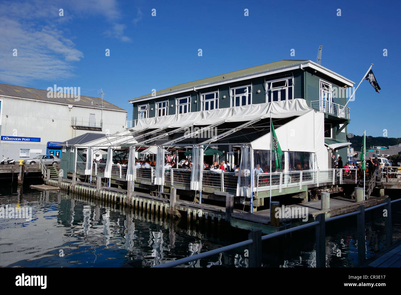 New Zealand, Wellington, Queen's Wharf Stock Photo