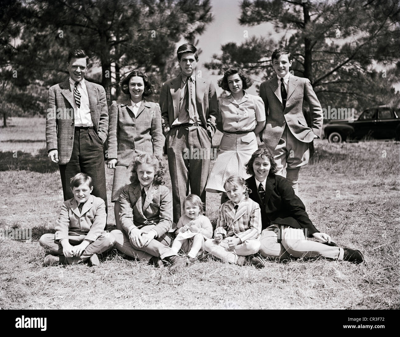 The William F Buckley family posing for a portrait. Camden, South ...