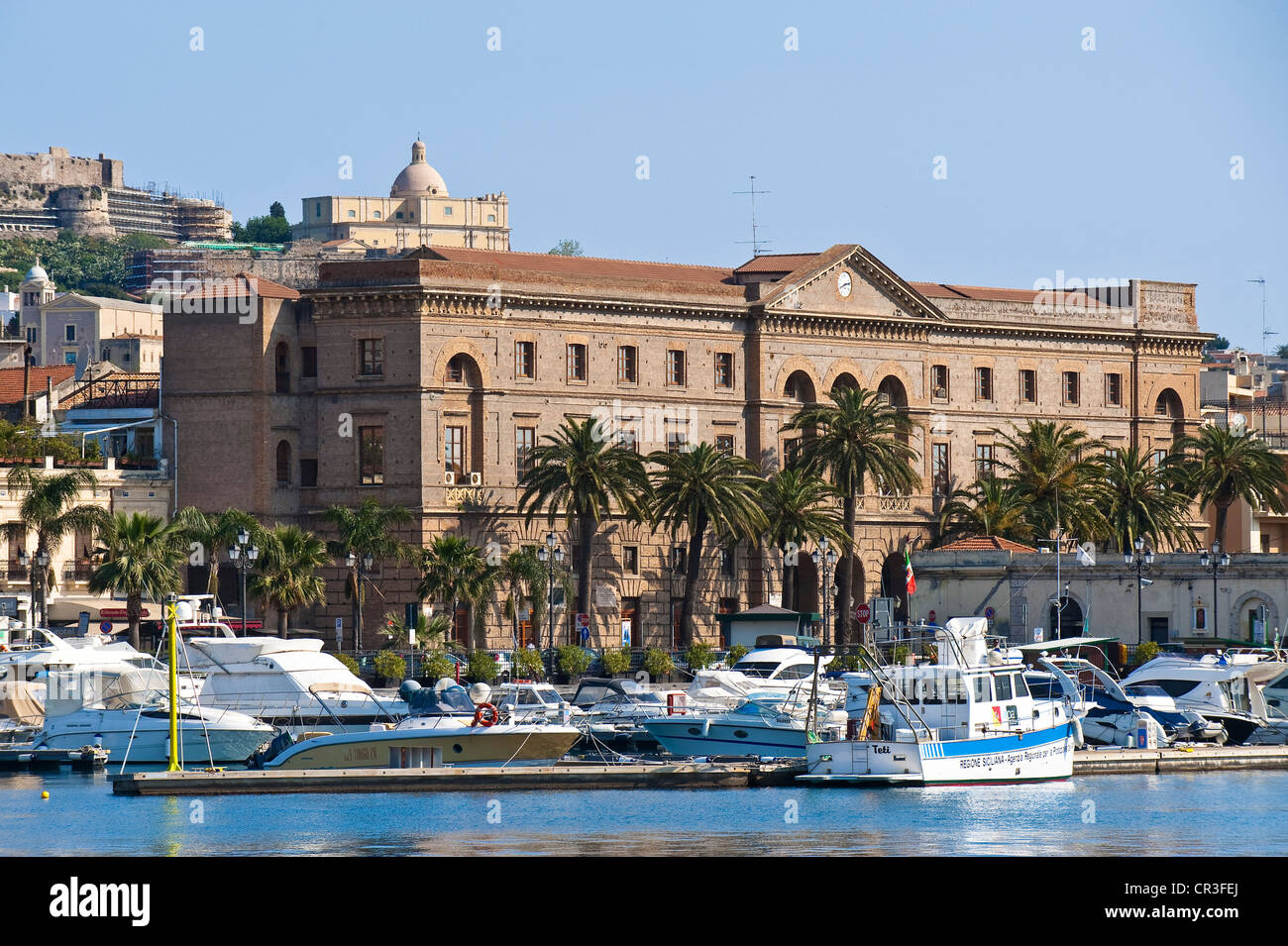 Italy, Sicily, Messina Province, Milazzo, marina, boarding to the Aeolian islands on the North of the island Stock Photo