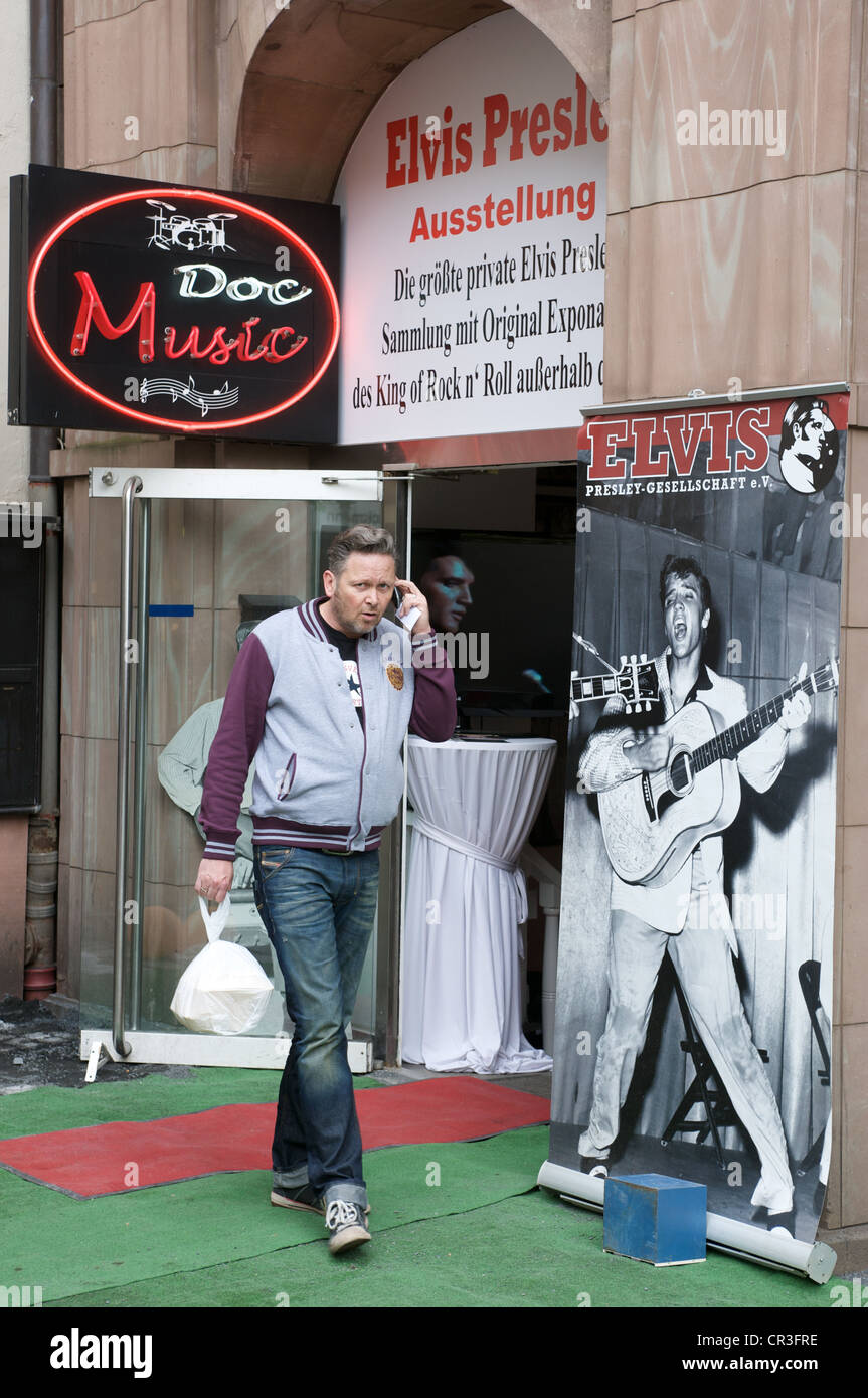 Doc Music, an Elvis Presley museum and pub, Dusseldorf, Germany 