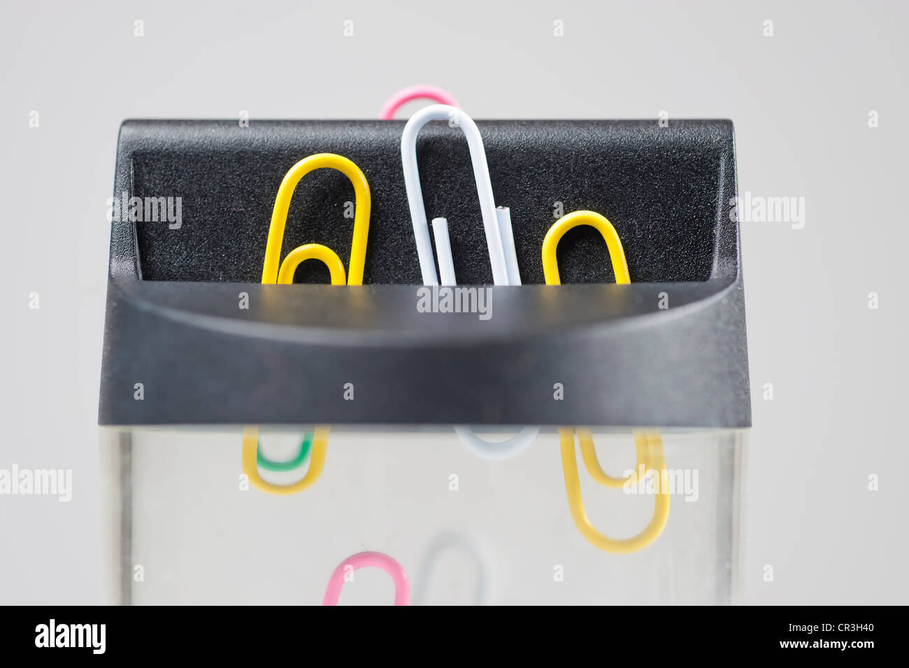 Close up of paper clip dispenser Stock Photo Alamy