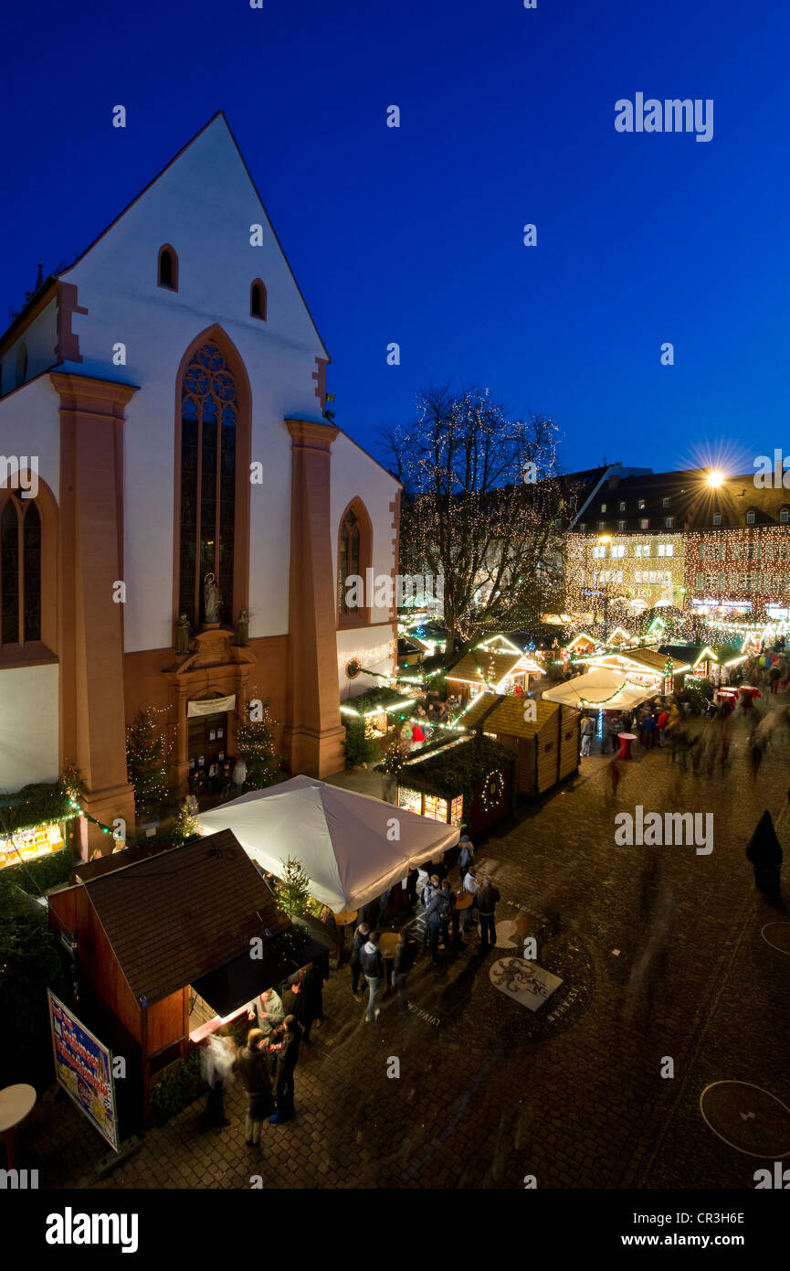 Christmas market, Freiburg im Breisgau, BadenWuerttemberg, Germany