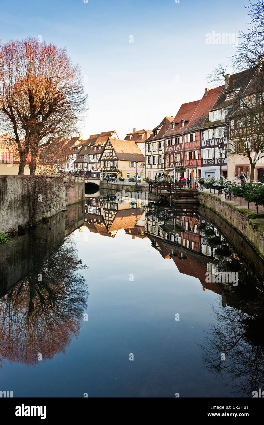 Winter in Colmar, Alsace, France, Europe Stock Photo