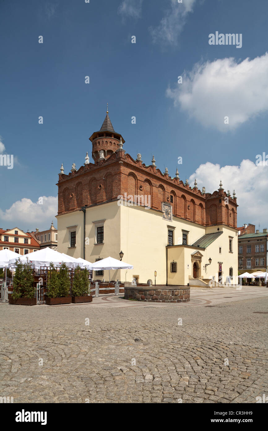 Eastern Europe Poland Tarnow Rynek Main Square 15th-century Town Hall Stock Photo
