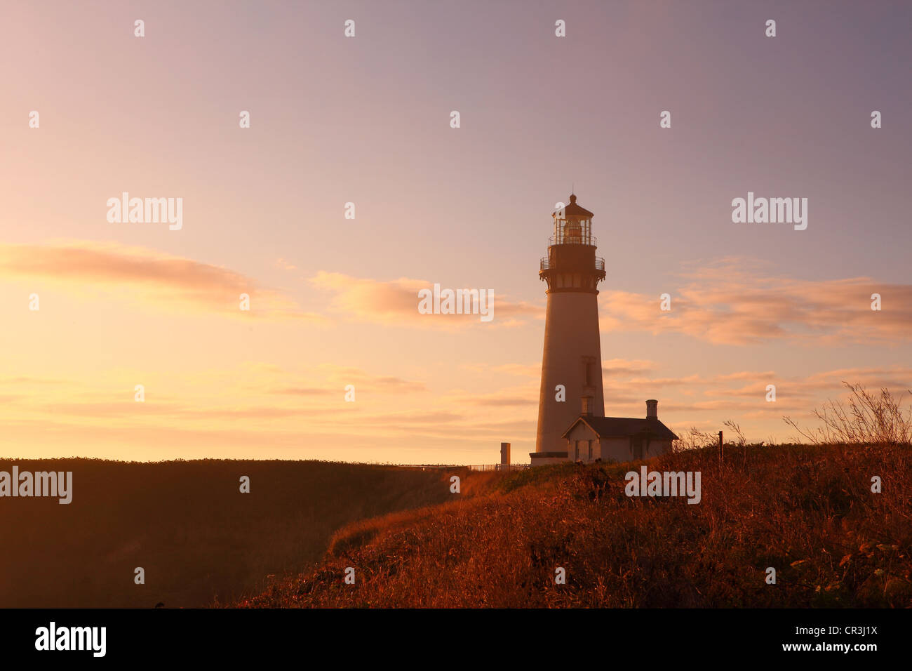 Yaquina Head Lighthouse, Newport, Oregon, USA Stock Photo
