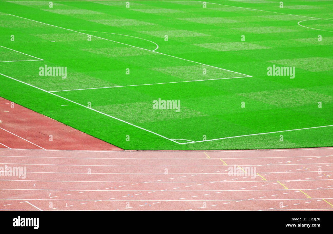 Green grass of the football (soccer) field Stock Photo Alamy