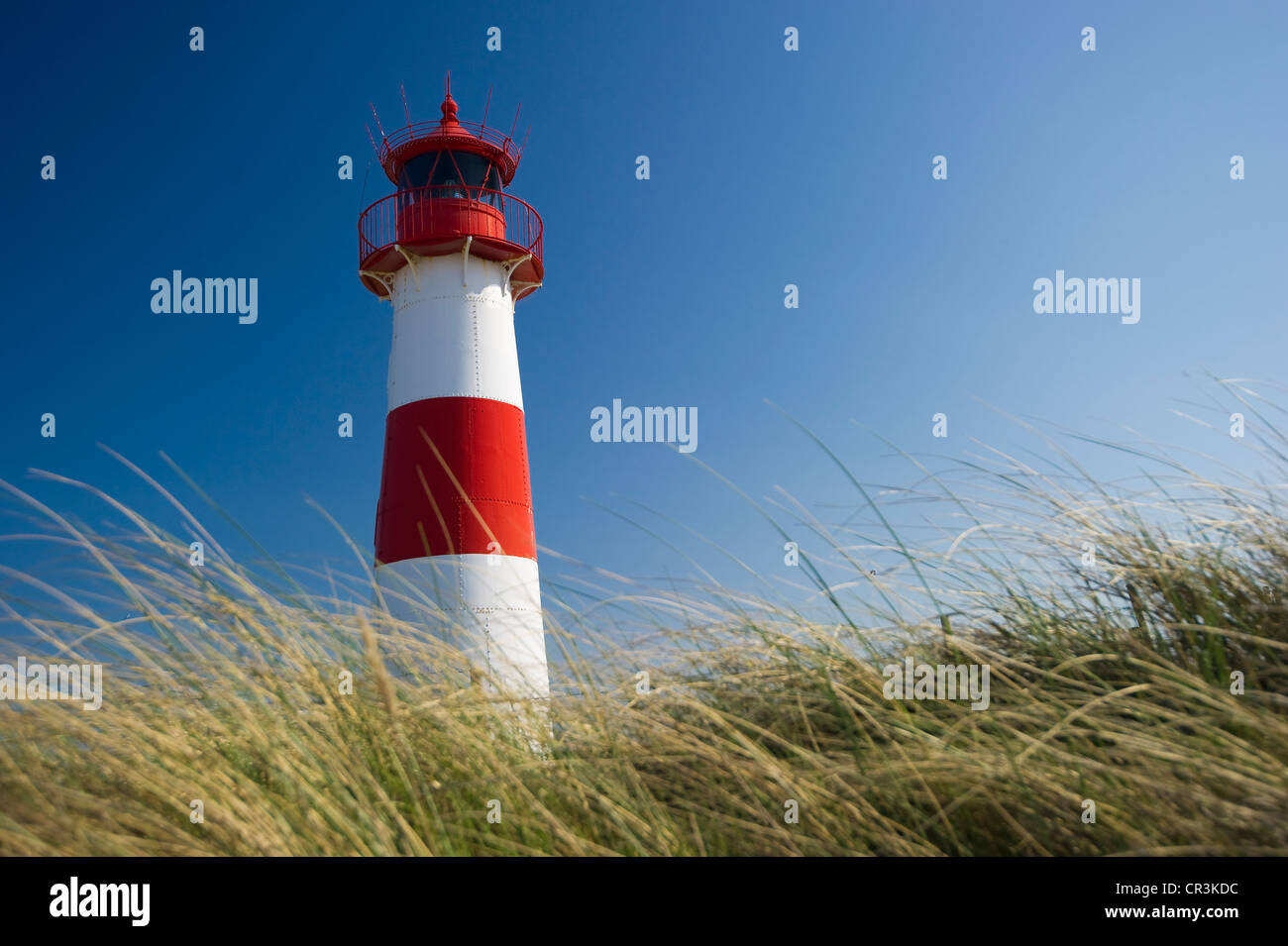 Lighthouse List-Ost, List, Sylt island, Schleswig-Holstein, Germany, Europe Stock Photo