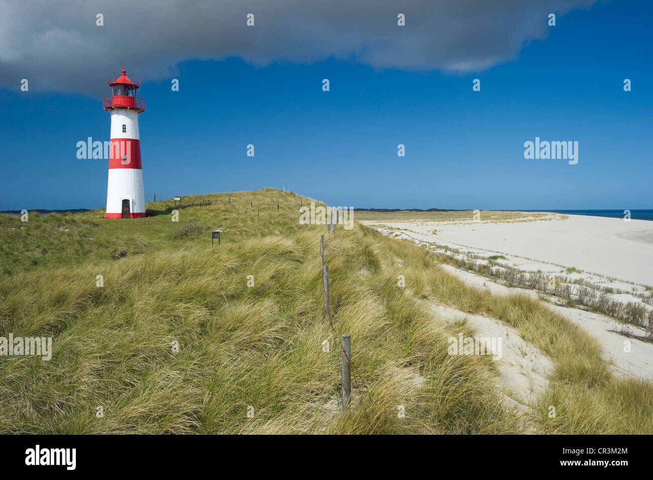 Lighthouse List-Ost, List, Sylt, Schleswig-Holstein, Germany, Europe Stock Photo