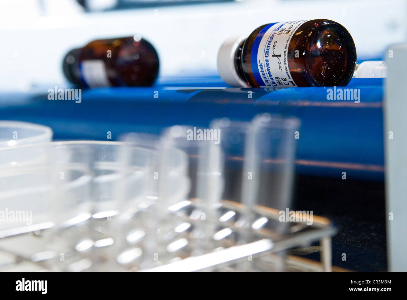 bottle roller in laboratory Stock Photo Alamy