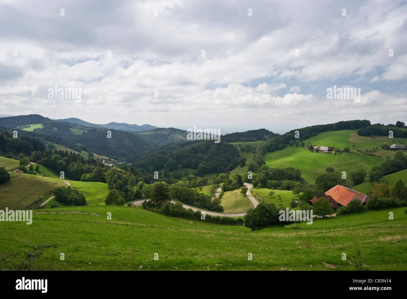 Landscape south of Freiburg im Breisgau, Black Forest mountain range, BadenWuerttemberg