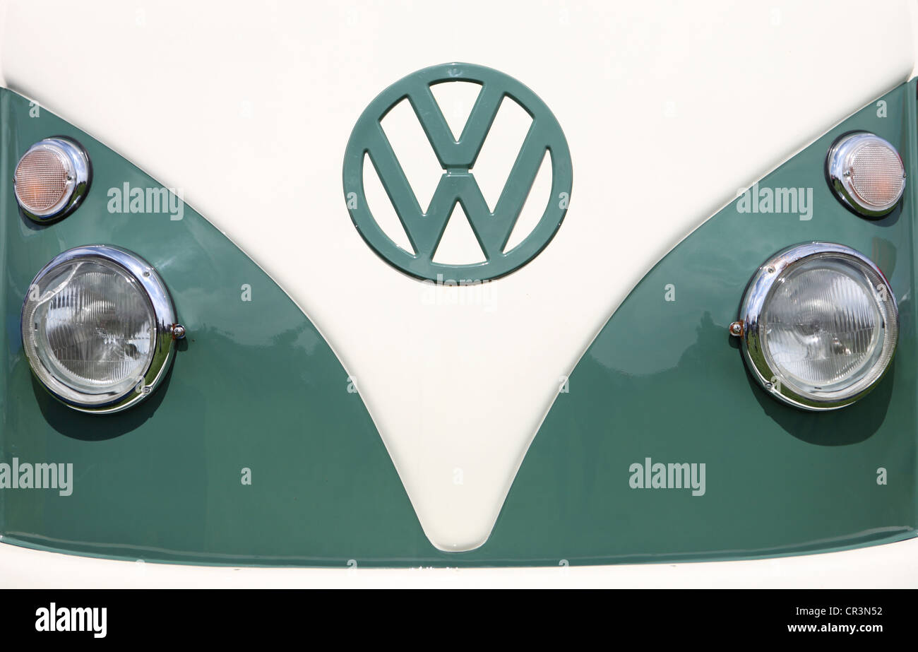 Front of VW camper van Stock Photo