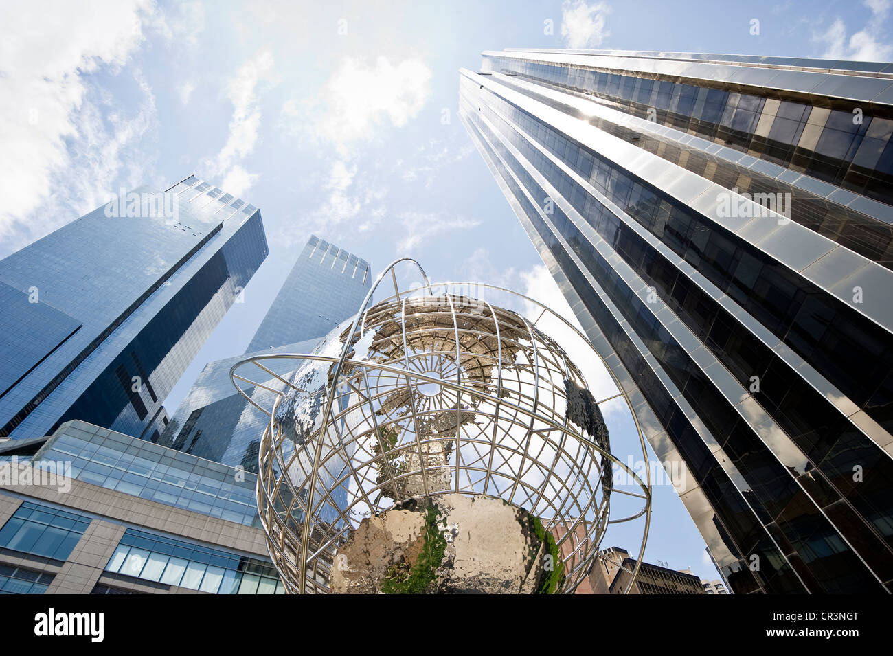Columbia Circle and Trump Tower, Manhattan, New York, USA Stock Photo