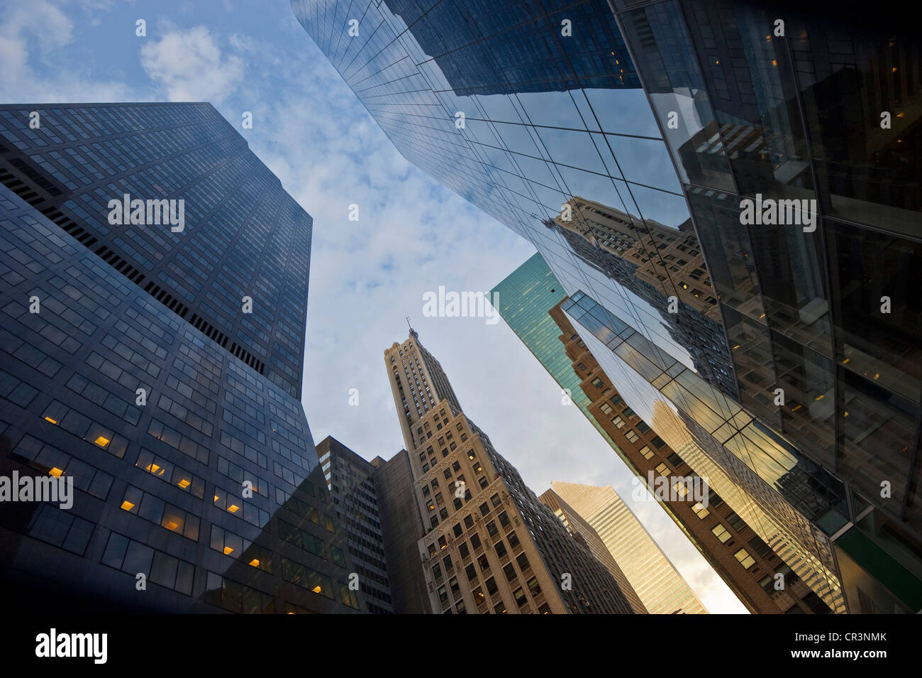 High-rise buildings on Madison Avenue, Midtown, Manhattan, New York, USA Stock Photo