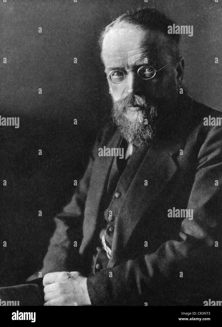 Correns, Carl Erich, 19.9.1864 - 14.2.1933, German botanist, half length,  early 20th century Stock Photo - Alamy