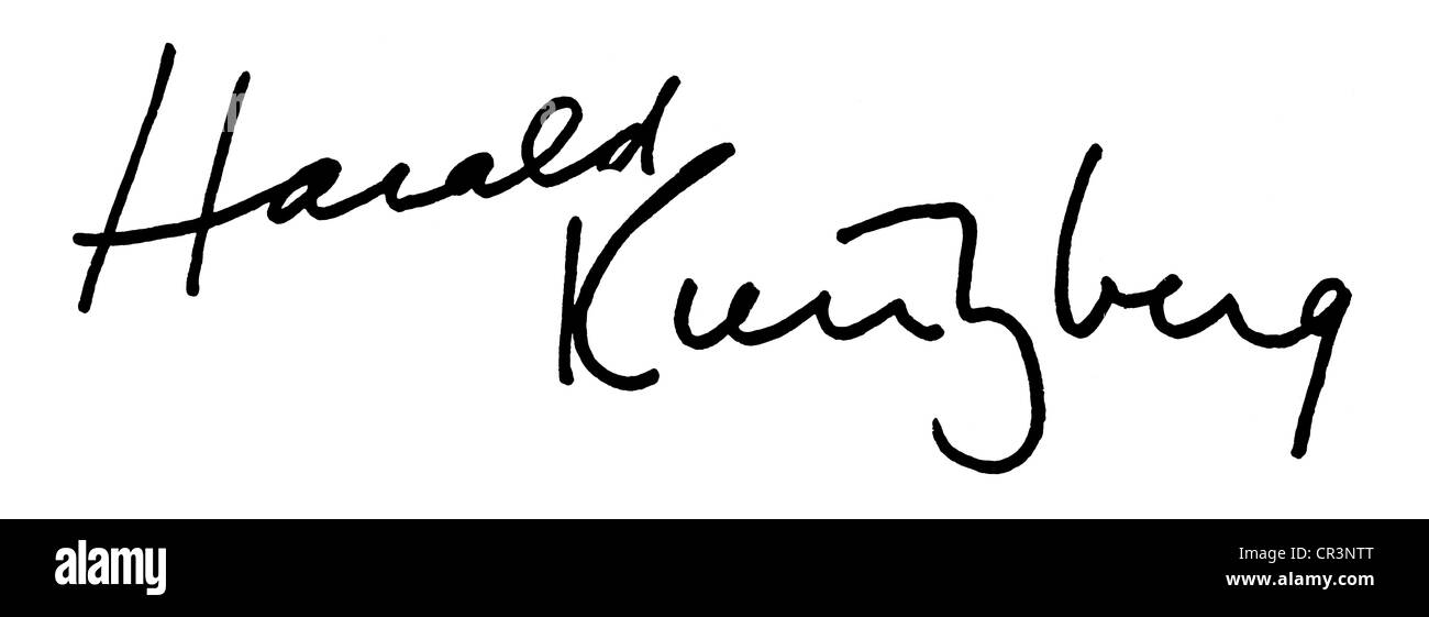 Kreutzberg, Harald, 11.12.1902 - 25.4.1968, German dancer, choreographer, his signature, Stock Photo