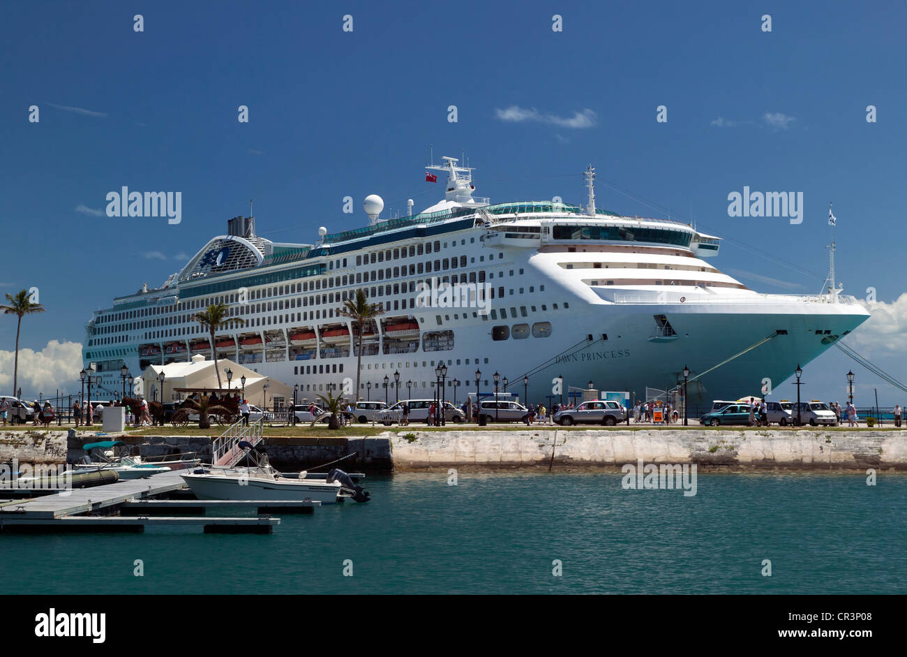 Dawn Princess Moored At The Cruise Ship Terminal Kings Wharf Royal Naval Dockyard Bermuda Stock Photo Alamy