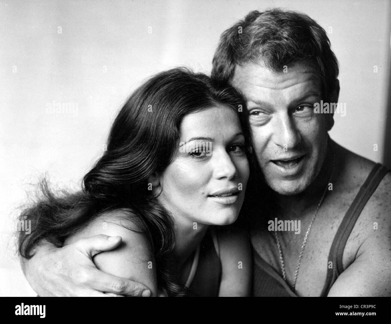 Elsner, Hannelore, * 26.7.1942, portrait, with Ullrich Haupt, in a German TV movie, 1968, Stock Photo