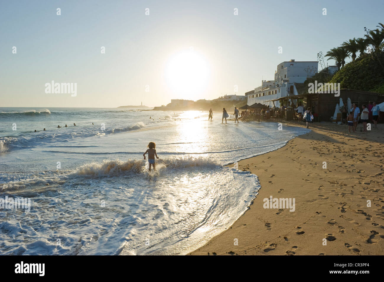 Los Canos de Meca in front of Cabo de Trafalgar, near Barbate, Costa de ...