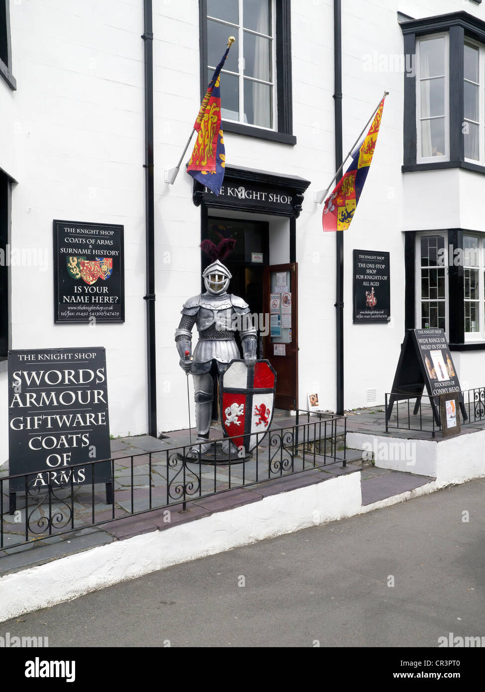 The Knight Shop a history and heraldry shop in Conwy opposite the