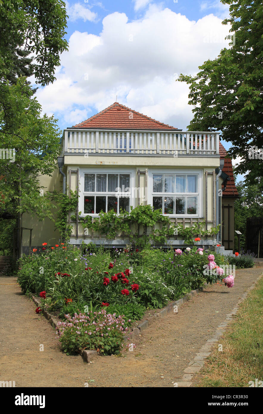 The Hans-Fallada-Museum in Carwitz, Germany. The building was from 1933 until 1944 the residence of the famous German writer. Stock Photo