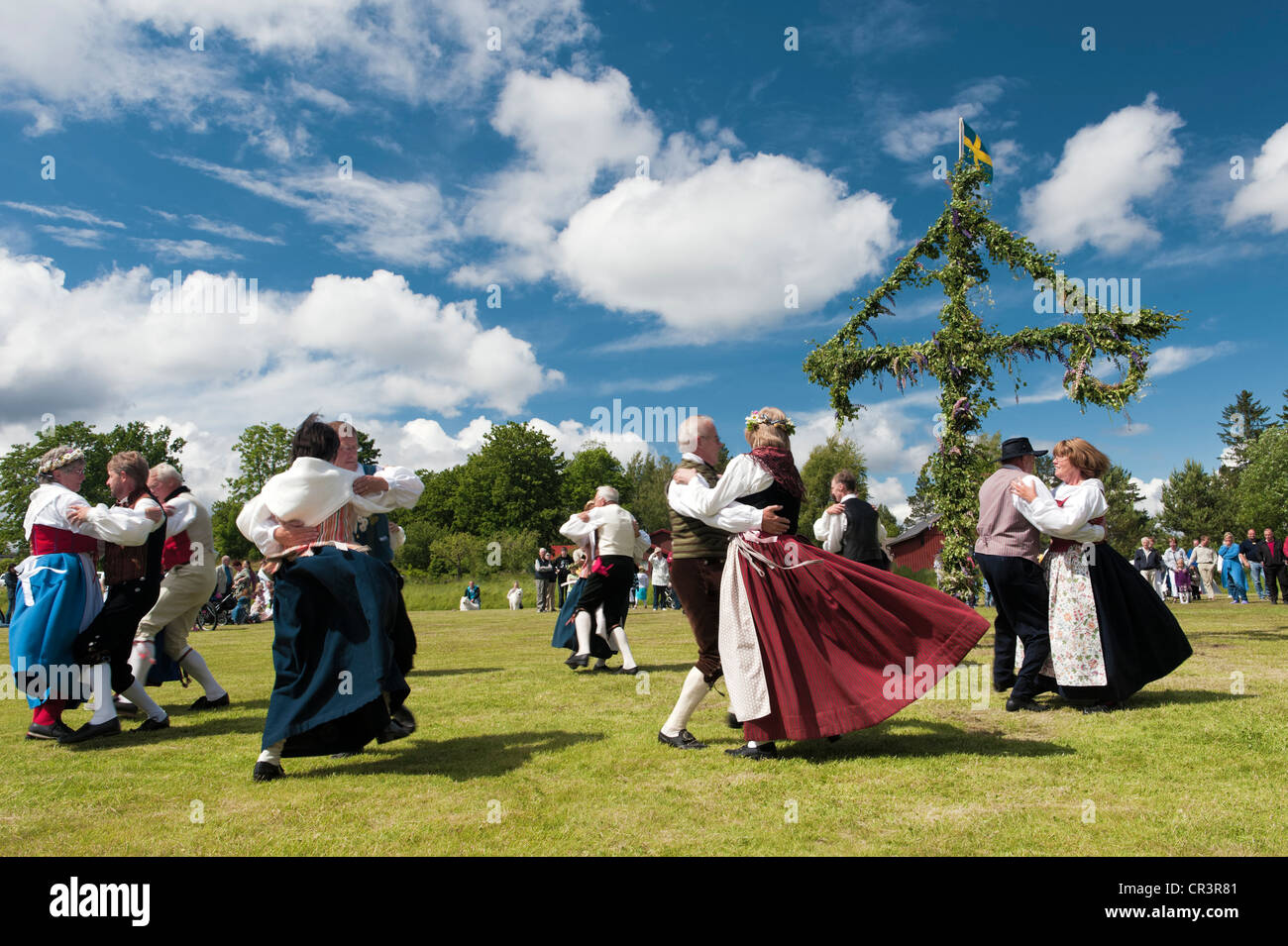 Folkdance, National Day of Sweden, Scandinavia, Europe Stock Photo