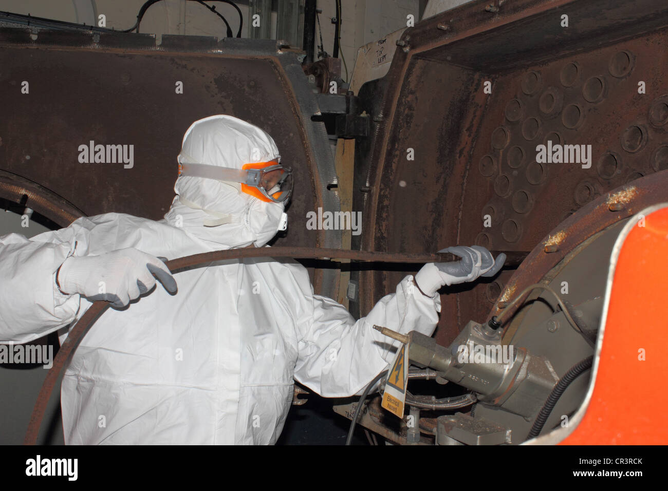 Personal protection equipment. engineer / cleaner wearing his personal