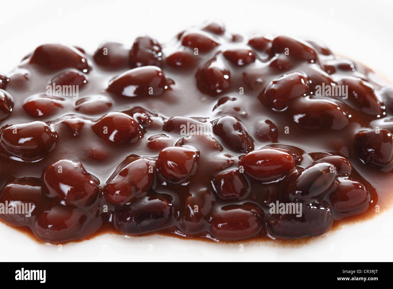 Black beans from a can Stock Photo Alamy