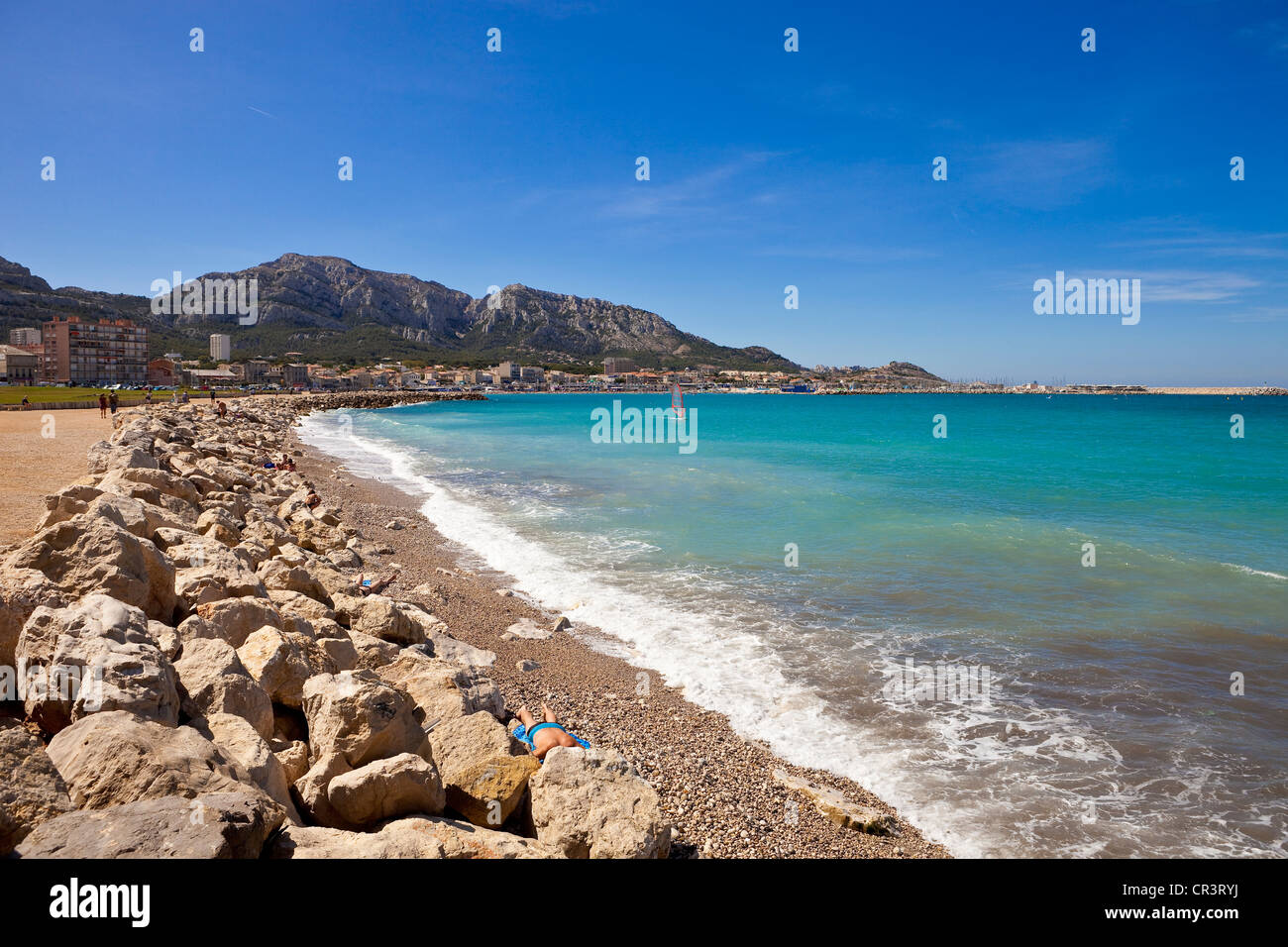 Prado Beaches Marseille Stock Photos Prado Beaches