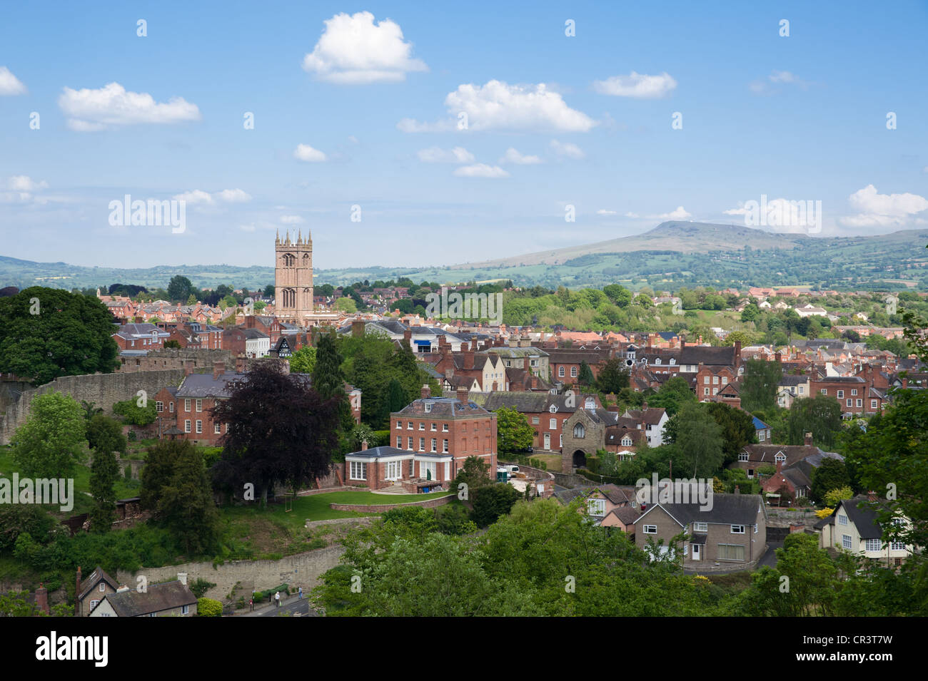 Summers Day, Ludlow, Shropshire Stock Photo